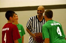 Leonard 'Rocky' Wells was instrumental
in getting this program off the ground.
Rocky refereed for the first two years.