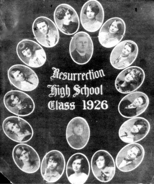 Resurrection High
 School - Class of 1926.