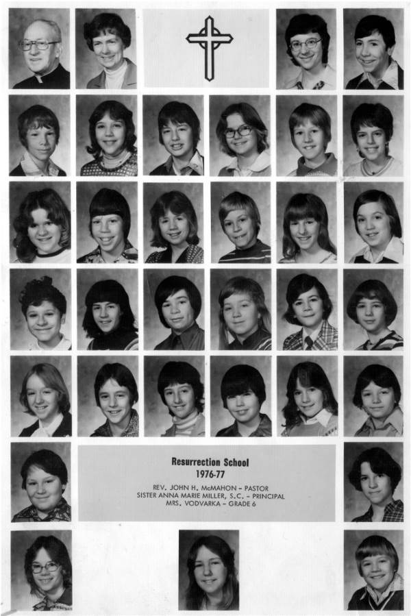 Resurrection 6th Grade Class - 1977.